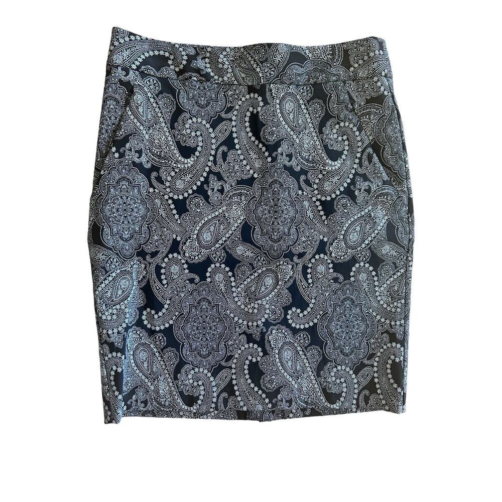 The Limited Stretch Mini Skirt Black and‎ White Pattern Womens Sz 4P